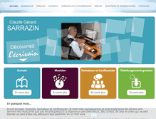 Tablet Screenshot of claude-gerard-sarrazin.com
